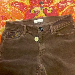 AnnTaylorCorduroystretchw/AuthenticLVmaterialAuthenticbutton&zipperpullhandsown